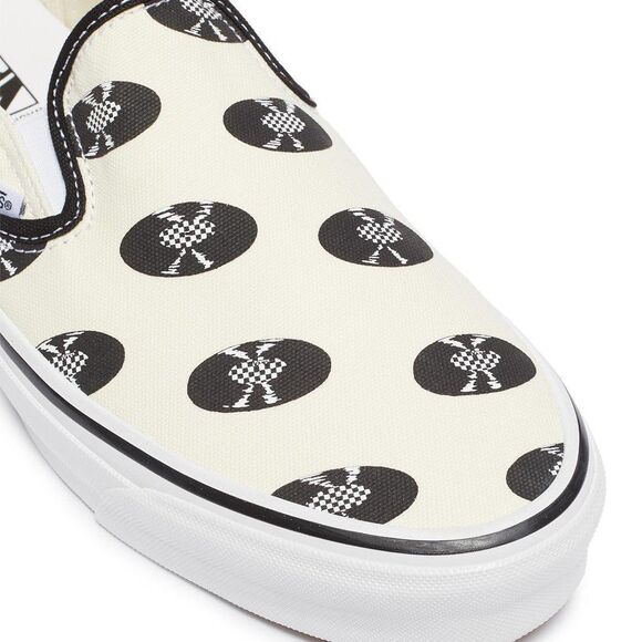 VANS X WACKO MARIA 'OG CLASSIC LX' VINYL GRAPHIC PRINT SLIP-ON SNEAKERS - Picture 4 of 10